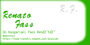 renato fass business card